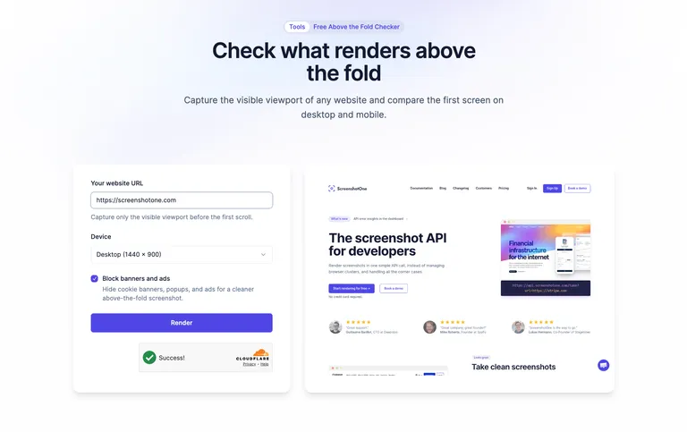 Added an Above-the-Fold Checker Tool