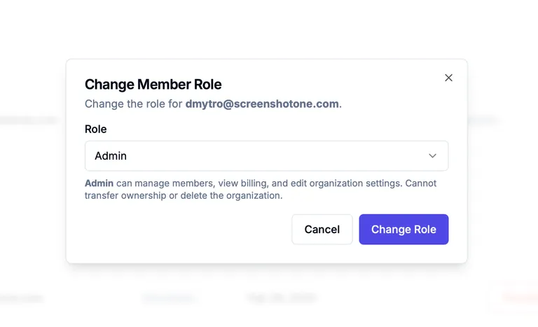 New organization role