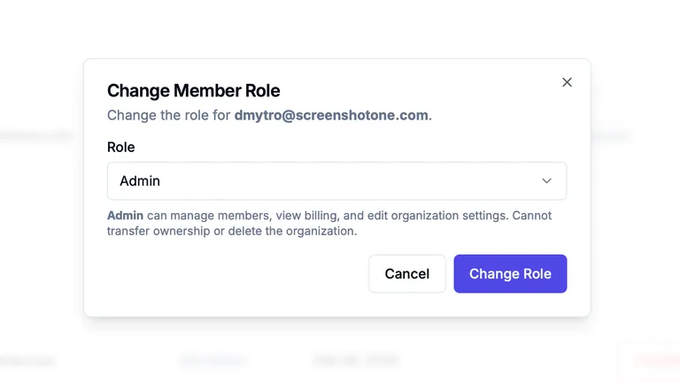 New organization role