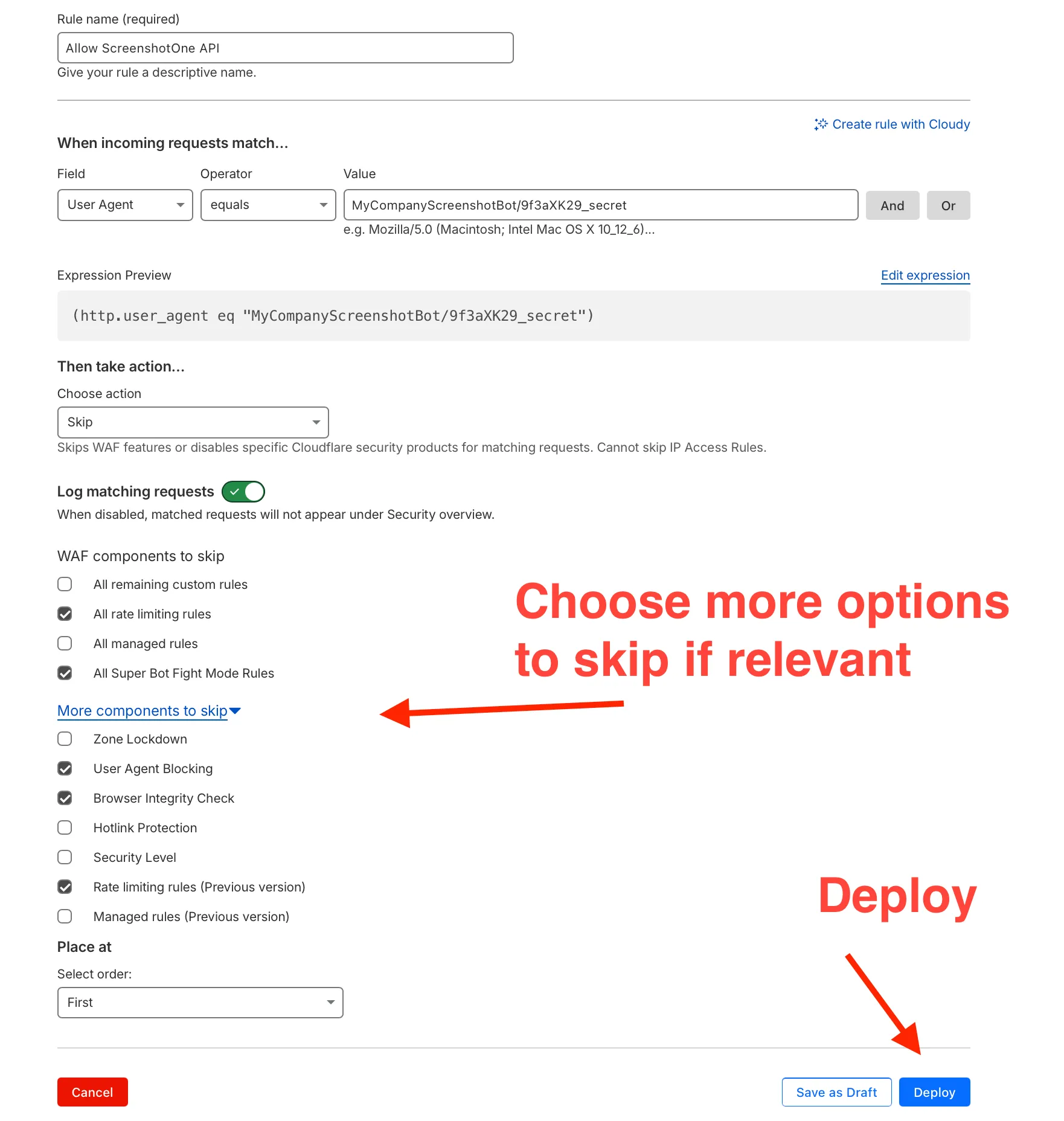 Cloudflare Security Rules