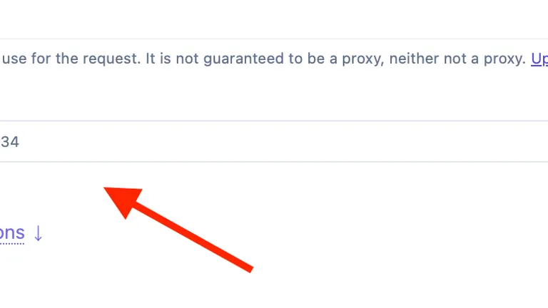 Proxy option in the ScreenshotOne Playground