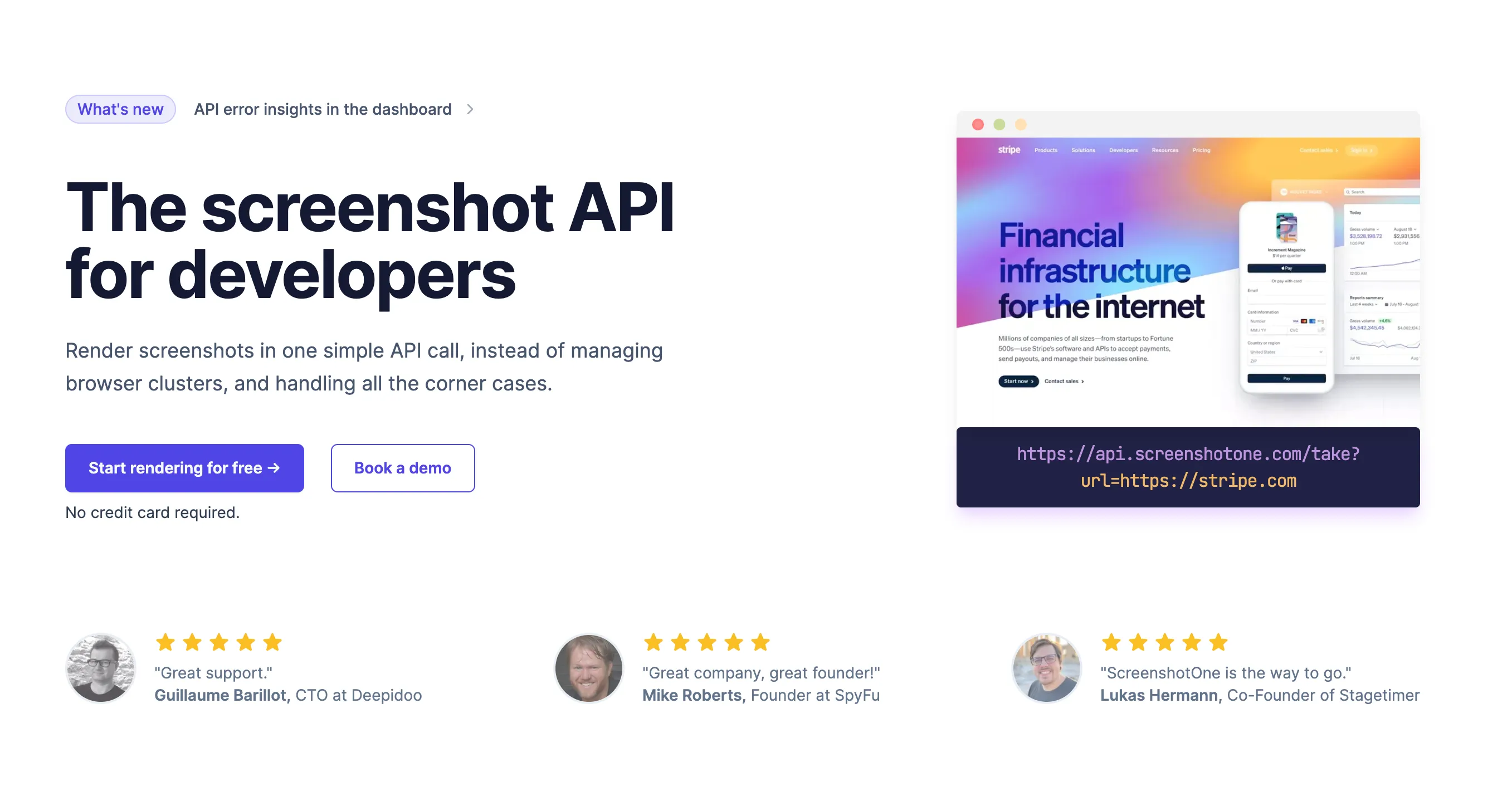ScreenshotOne API