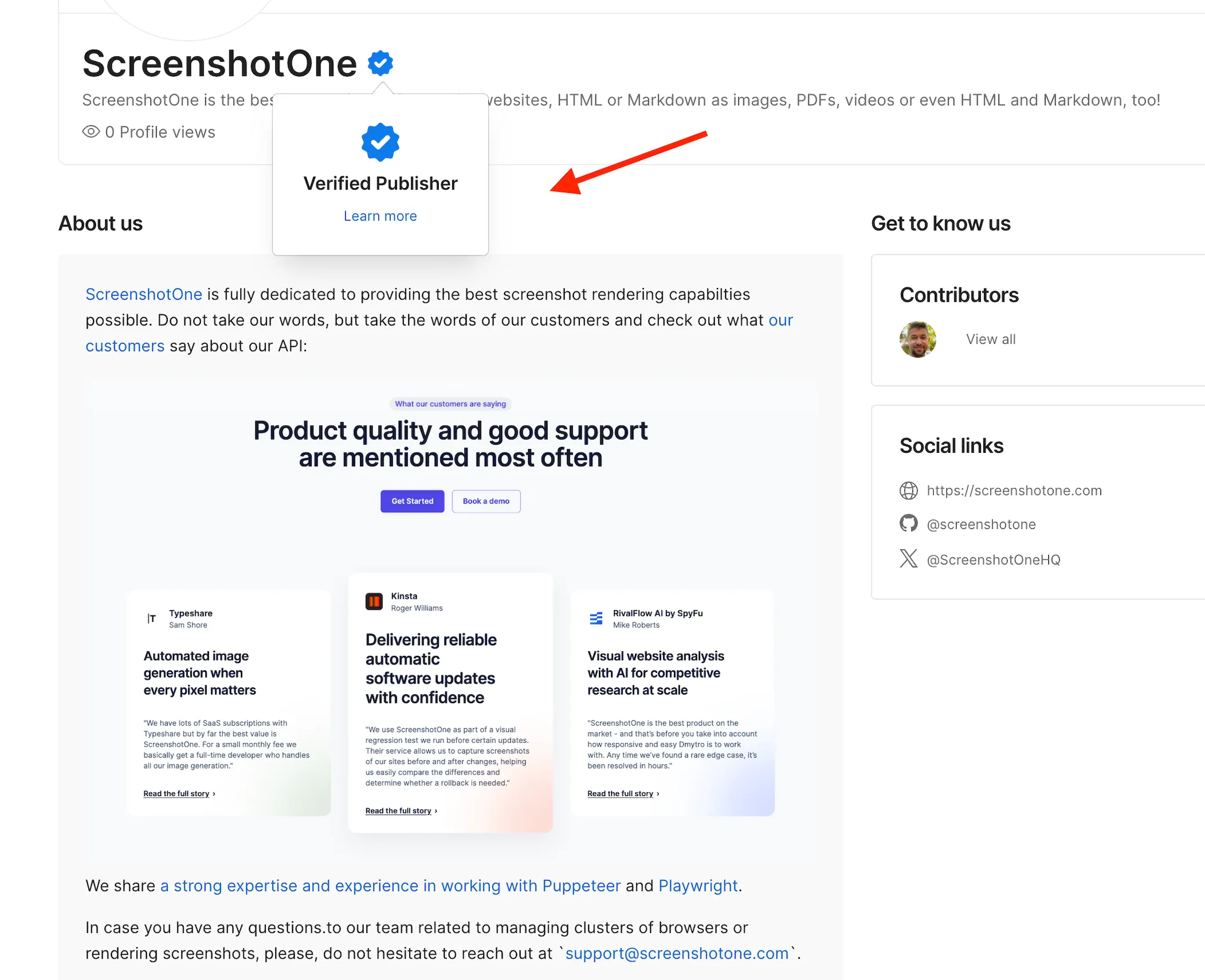 ScreenshotOne on Postman